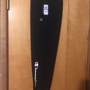 2 NWT Boys XL Champion Jogger Pants Gray & Black